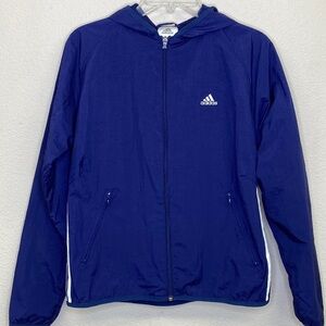 adidas Hooded Track Jacket Youth Size Medium